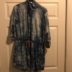 Brand new jean wash shirt dress.